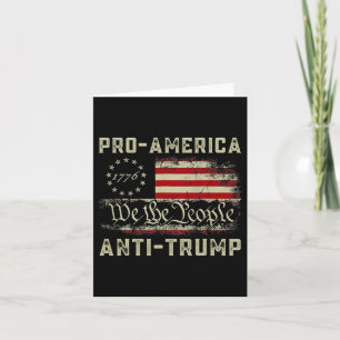 Pro-Amerika Anti-Trump Wij Het Volk Anti-Trump Kaart
