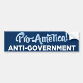 Pro Amerika! Bumpersticker (Voorkant)