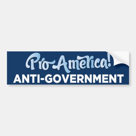 Pro Amerika! Bumpersticker (Voorkant)