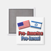 Pro-Amerika/Israël Magneet (Voorkant / Achterkant)