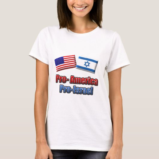 Pro-Amerika/Israël T-shirt (Voorkant)