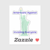 Pro-Amerika Vrijheidsbeeld Sticker (Vel)