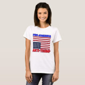 Pro-Amerikaans Anti-Trump T-shirt (Voorkant volledig)