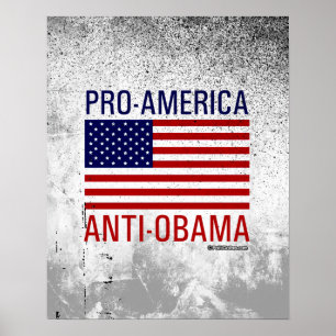 PRO-AMERIKAANSE ANTI-OBAMA POSTER