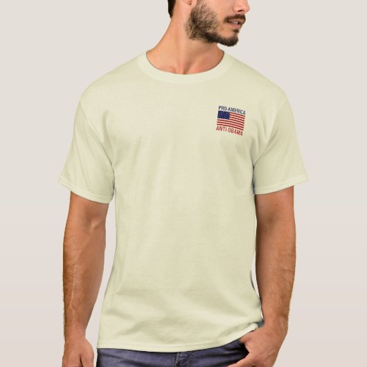PRO-AMERIKAANSE ANTI-OBAMA T-SHIRT (Voorkant)