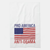PRO-AMERIKAANSE ANTI-OBAMA THEEDOEK (Verticaal)