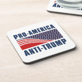 Pro-Amerikaanse antitrump Bier Onderzetter (Linkerzijde)