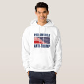 Pro-Amerikaanse antitrump Hoodie (Voorkant volledig)