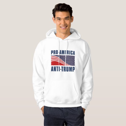 Pro-Amerikaanse antitrump Hoodie (Voorkant volledig)