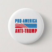 Pro-Amerikaanse antitrump Ronde Button 5,7 Cm (Voorkant)