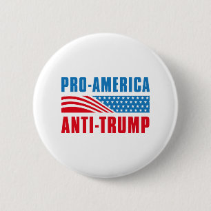 Pro-Amerikaanse antitrump Ronde Button 5,7 Cm