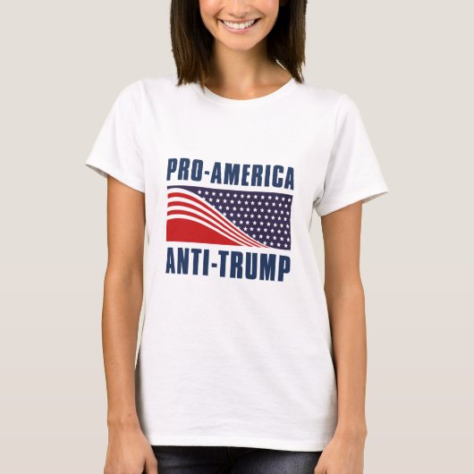 Pro-Amerikaanse antitrump T-shirt (Voorkant)