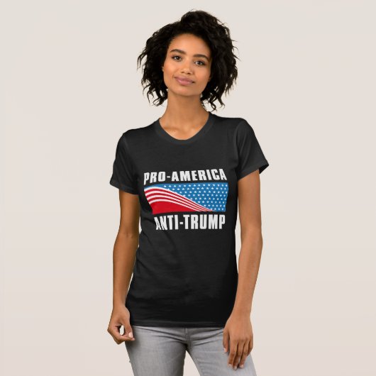 Pro-Amerikaanse antitrump T-shirt (Voorkant volledig)