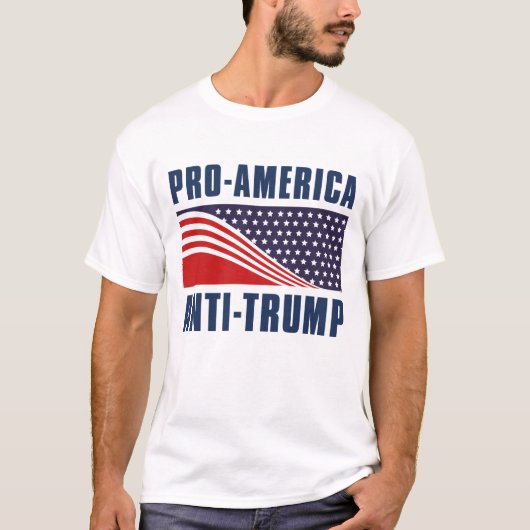 Pro-Amerikaanse antitrump T-shirt (Voorkant)