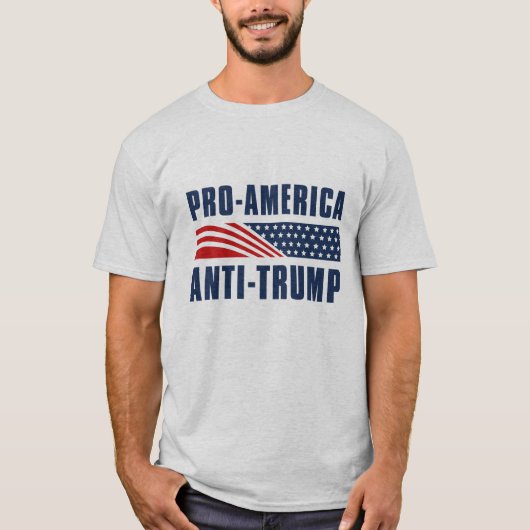 Pro-Amerikaanse antitrump T-shirt (Voorkant)