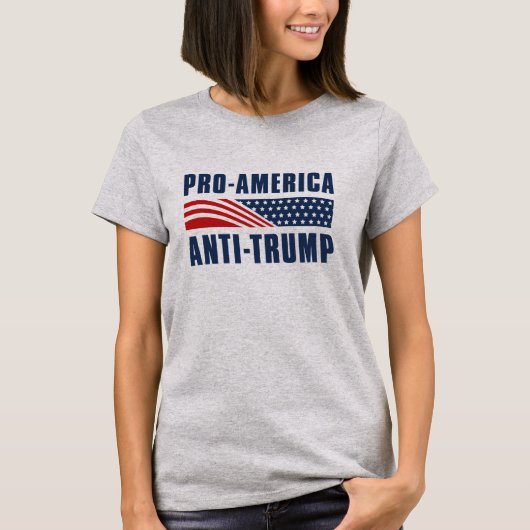 Pro-Amerikaanse antitrump T-shirt (Voorkant)