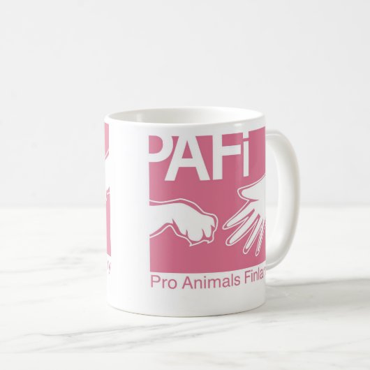 Pro Animals Finland Logo Koffiemok (Voorkant rechts)