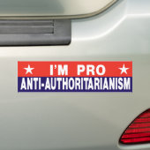 Pro-antikaritarisme Bumpersticker (Op auto)