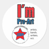 Pro Art Sticker (Voorkant)