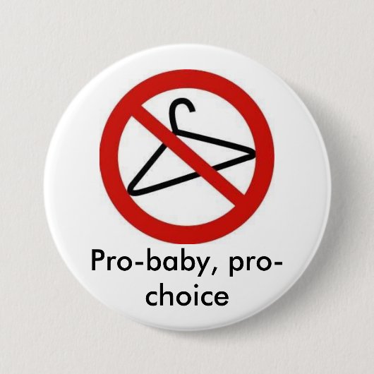 Pro Baby, keuze voor Ronde Button 7,6 Cm (Voorkant)
