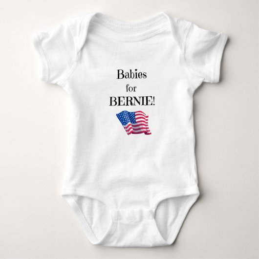 Pro Bernie bericht van baby's! Romper (Voorkant)