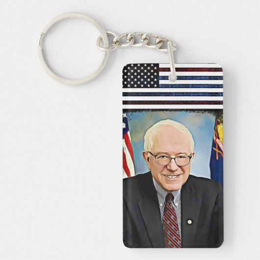 Pro Bernie Sanders Support-Sleutelhanger Sleutelhanger (Voorkant)