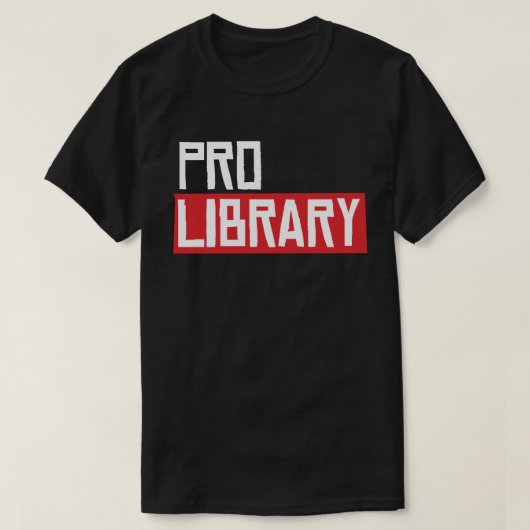 PRO-BIBLIOTHEEK T-SHIRT (Design voorkant)