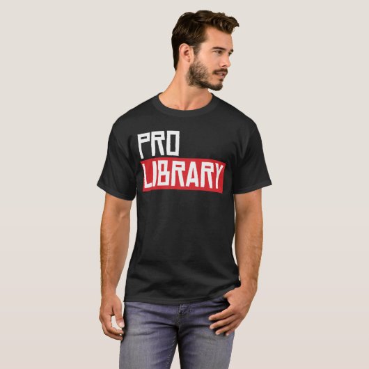 PRO-BIBLIOTHEEK T-SHIRT (Voorkant volledig)