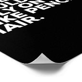 Pro Biden Election Campaign Quote Mike Pence Fly  Poster (Hoek)