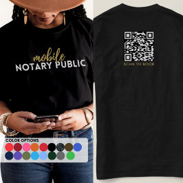 Pro Black Gold Mobiele Notaris Publieke Marketing  T-shirt