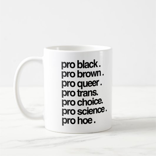 Pro Black Pro Brown Pro Queer Koffiemok (Links)