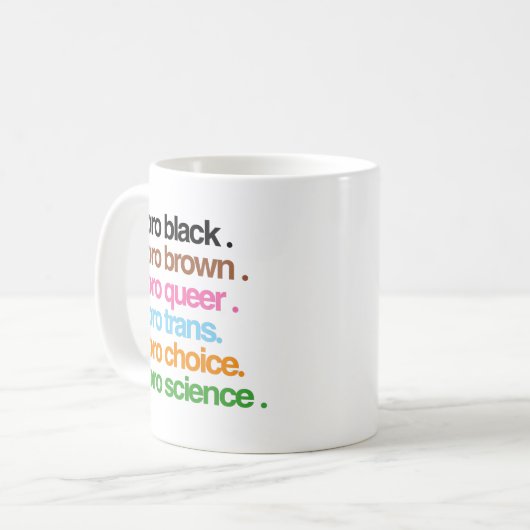 Pro Black Pro Brown Pro Queer Koffiemok (Voorkant links)