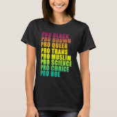 PRO Black, PRO Brown, PRO Queer, PRO Trans, PRO Ch T-shirt (Voorkant)