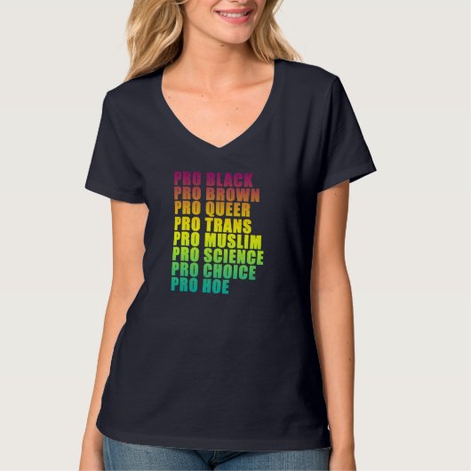 PRO Black, PRO Brown, PRO Queer, PRO Trans, PRO Ch T-shirt (Voorkant)