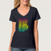 PRO Black, PRO Brown, PRO Queer, PRO Trans, PRO Ch T-shirt (Voorkant)
