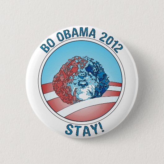 Pro-Bo Obama Dog 2012 Ronde Button 5,7 Cm (Voorkant)