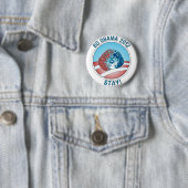 Pro-Bo Obama Dog 2012 Ronde Button 5,7 Cm (In situ)