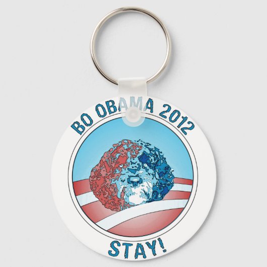 Pro-Bo Obama Dog 2012 Sleutelhanger (Voorkant)