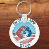 Pro-Bo Obama Dog 2012 Sleutelhanger (Voorkant)