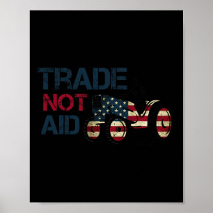 Pro-boeren Anti Tarief Trump Handelsbeleid Poster