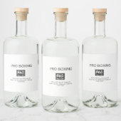 PRO BOKSEN LIKEURFLES ETIKET (Flessen)
