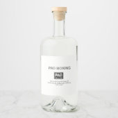 PRO BOKSEN LIKEURFLES ETIKET (Voorkant)