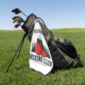 Pro Boksers ADD NAAM Rode Handschoenen Boksen Ring Golfhanddoek (Groen)