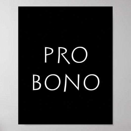 Pro bono poster (Voorkant)