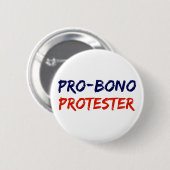 Pro-Bono Protester Resistance Button (Voorkant /achterkant)