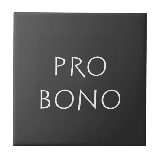 Pro bono tegeltje (Voorkant)