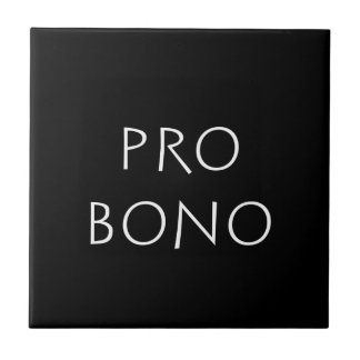 Pro bono tegeltje