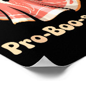 Pro Boo Sciutto Funny Italian Halloween Ghost Pros Poster (Hoek)