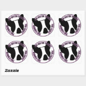Pro Boston Terriers, Pro Feminisme, Pro Choice Vierkante Sticker (Vel)