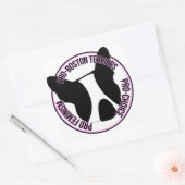 Pro Boston Terriers, Pro Feminisme, Pro Choice Vierkante Sticker (Envelop)